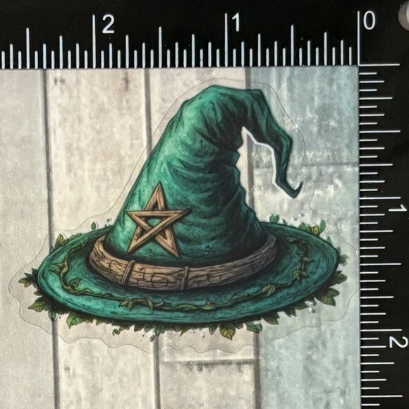 🌀10/$10🌀 Translucent Forest Witch Waterproof Vinyl Sticker Decal - Picture 1 of 1